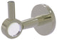 Clearview Robe Hook with Groovy Accents, Polished Nickel