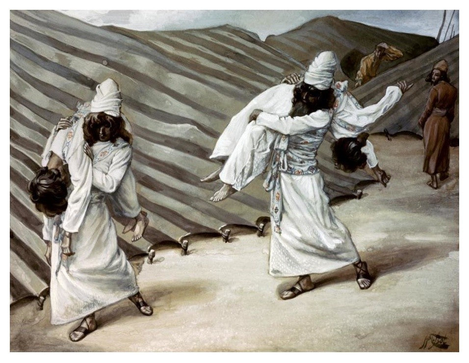 "Dead Bodies Carried Away" Digital Paper Print by James Tissot, 24"x19"