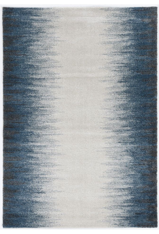 KAS Landscapes 5909 Ivory Blue Ombre Area Rug, 3'3"X 5'3"