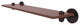Tango 22" Solid Wood Shelf, Antique Bronze