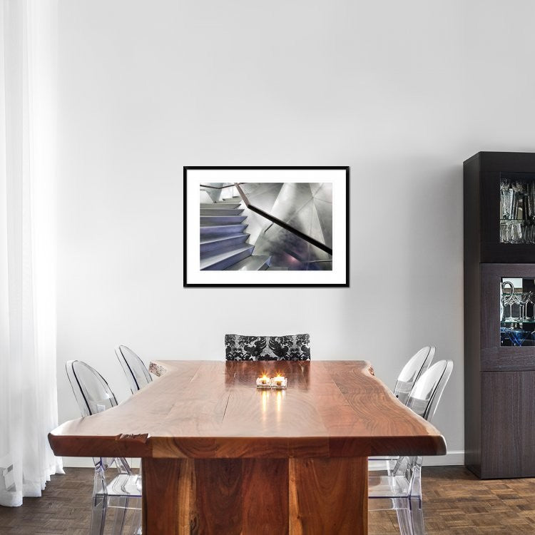 "No Right Angle" Framed Digital Print by Linda Wride, 38x27"