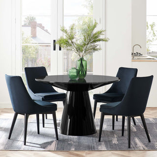 Provision 47" Round Dining Table, Black