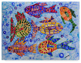 Charlsie Kelly 'Tropical Fish Pattern' Canvas Art, 24"x18"