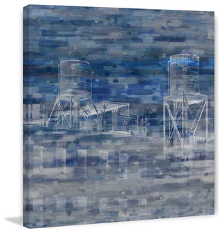 "Industrial NYC" Print on Canvas, 24"x24"