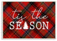 Tis The Season Plaid, 12.5"x18.5", Wall Plaque Art