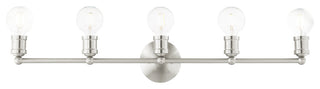 Livex Lighting Lansdale 5 Light Brushed Nickel ADA Large Vanity Sconce