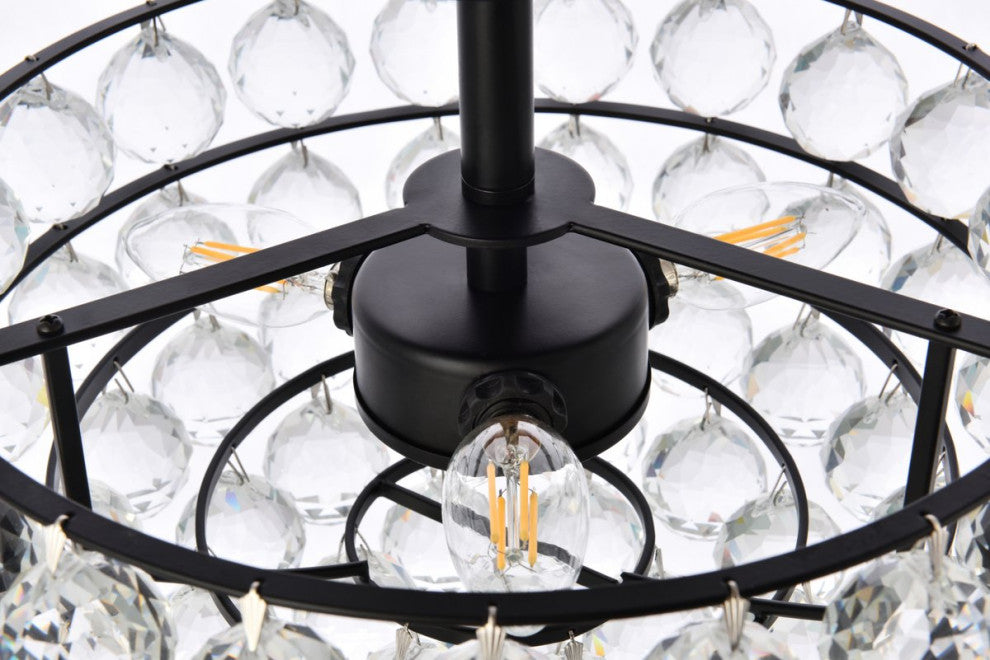 Seren 14" Flush Mount, Black