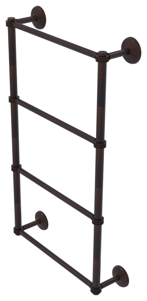 Monte Carlo 4 Tier 36" Ladder Towel Bar with Dotted Detail, Venetian Bronze