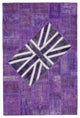 Rug N Carpet - Hand-knotted Anatolian 6' 7'' x 9' 11'' Flag Patchwork Rug