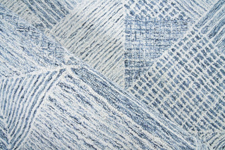 Caprice Handmade Hand-Tufted Wool Navy Blue/Ivory Area Rug, 9'x12'