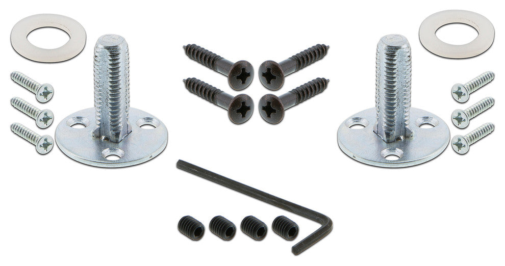 Craftsman Plate With Key Dbl Dummy Round Clear Crystal Knob