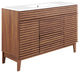 Render 48" Single Sink Bathroom Vanity Walnut White