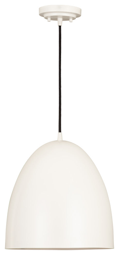 Zlite 6012P12-SWH 1-Light Pendant, Satin White