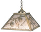 16Sq Whispering Pines Pendant