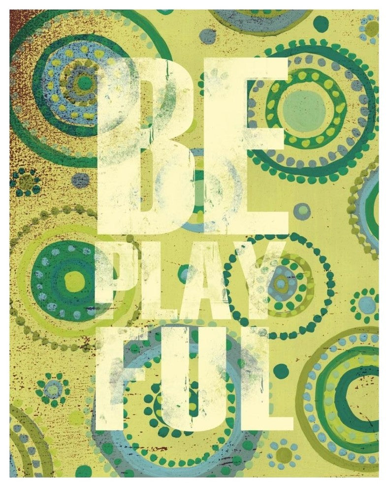 "Bright Be Playful" Digital Paper Print by Anne Tavoletti, 30"x37"