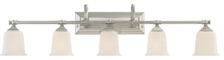 Nicholas 5-Light Bath Vanity, Brushed Nickel