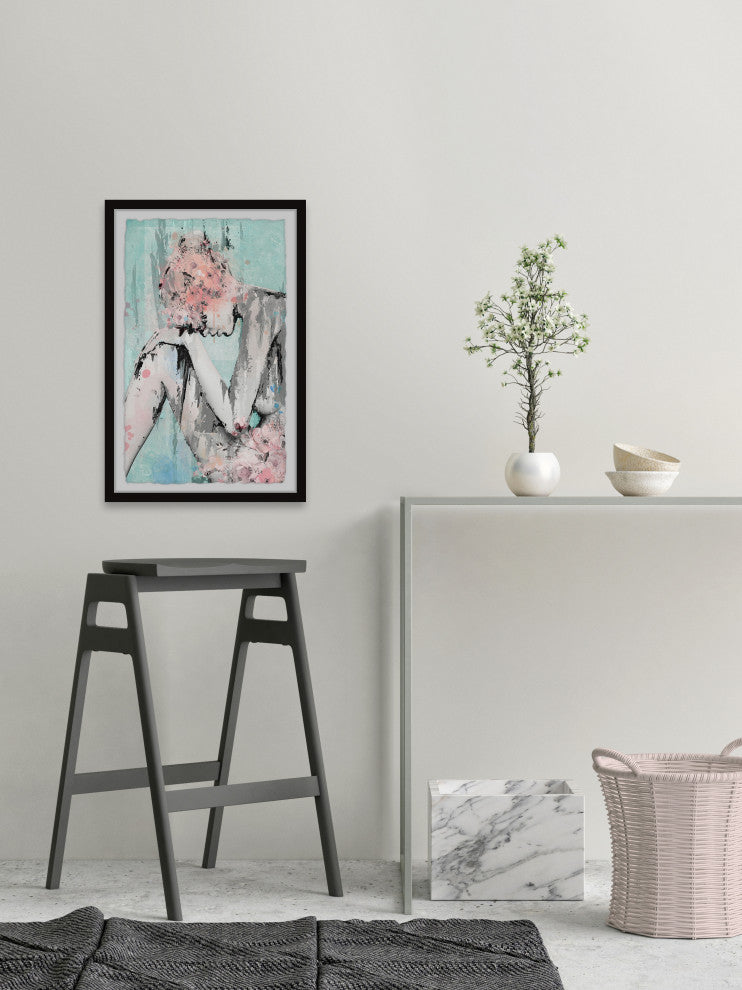 "Speechless" Framed Painting Print, 30x45