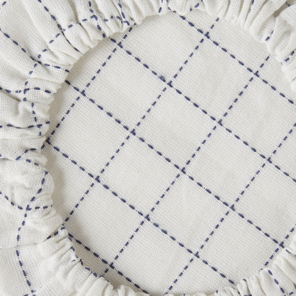 DII Asst French Blue Farmhouse Woven Dish Cover (Set of 3)