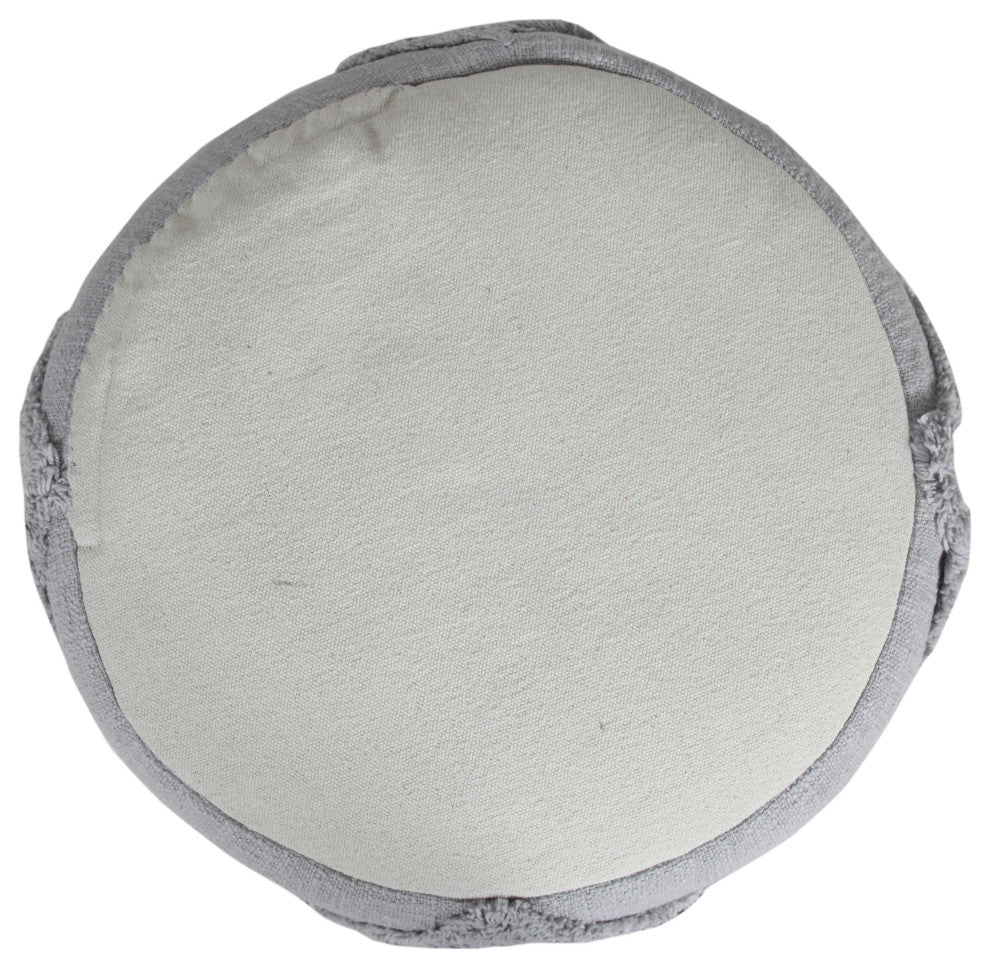 Solid Textured Decorative Diamond Pouf Ottoman