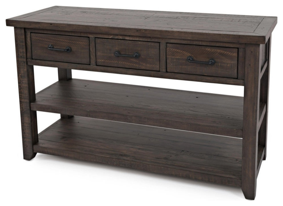 Madison County Rustic Reclaimed Pine Farmhouse Harris 50" Sofa Console Table