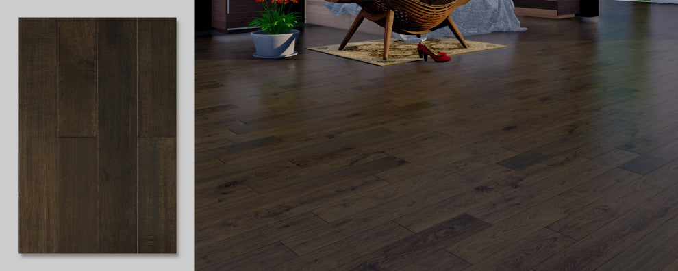 European Oak Shadow Grey 1/2"X5"Xrandom Length Hardwood Flooring(26.24 Sqft/Box)