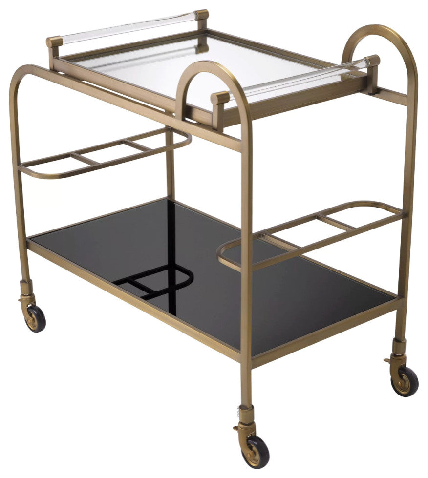 Modern Brushed Brass Trolley | Eichholtz Montreuil