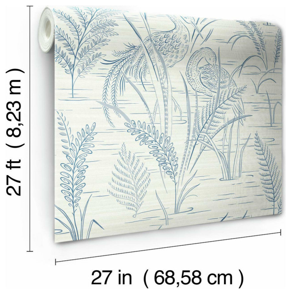 Fernwater Cranes Wallpaper