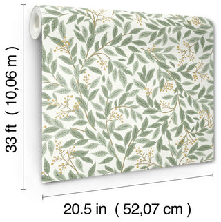 Willowberry Sage Wallpaper