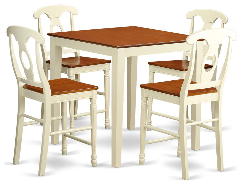 5 Pcpub Table Set - High Table And 4 Bar Stools
