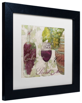 Color Bakery 'Wine Cellar I' Art, Black Frame, White Matte, 11"x11"