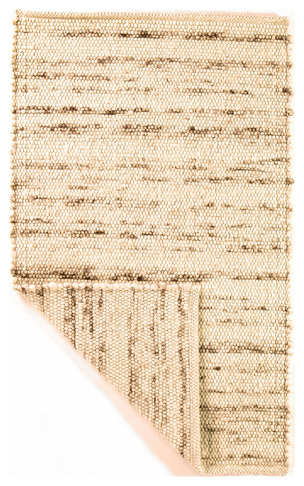 Casual Wool Rug Natural Ivory 7' x 9'Elements BERB-01