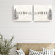 Monoscape V-II' 2 Piece Wrapped Canvas Wall Art Set by Karen Biery, 40"x30"