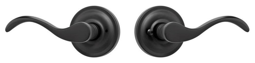 Rockwell Premium Solid Brass Chelsea Privacy Lever Set, Antique Black
