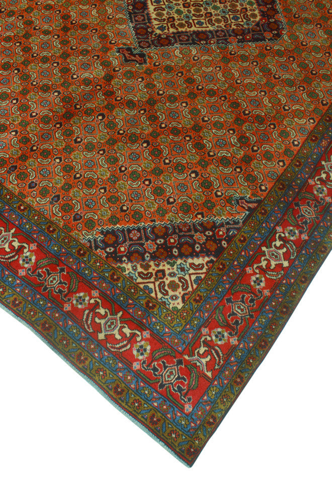 Fine Vintage Distressed Murray Rust/Red Rug, 6'3x9'5