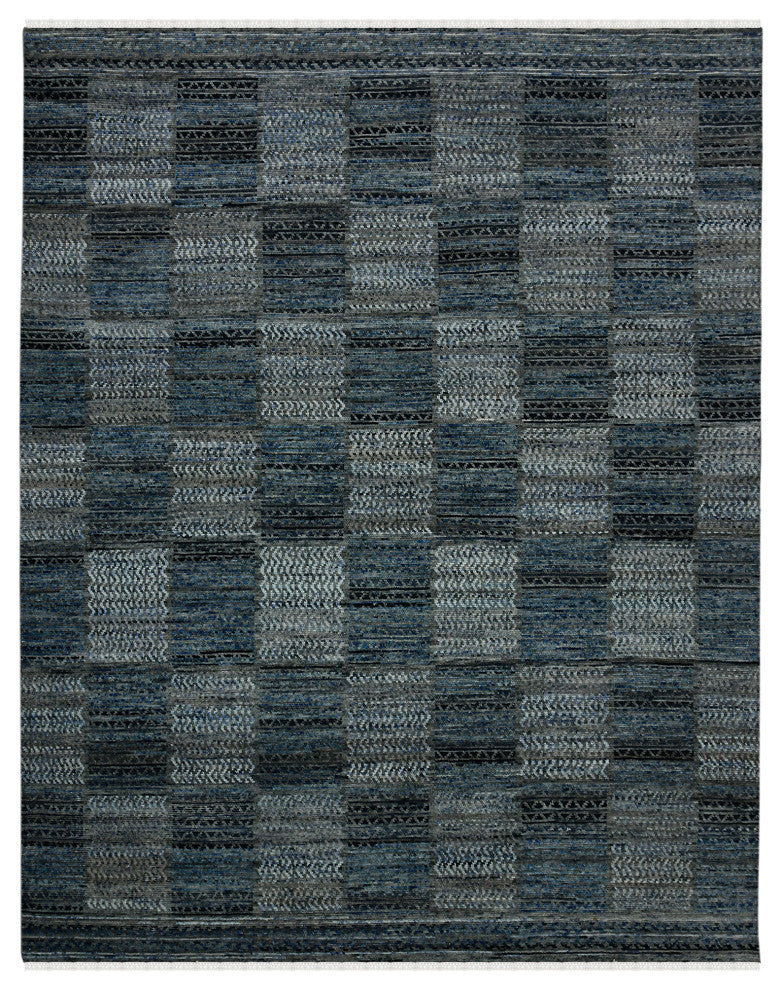 Legacy Barton Area Rug, Gray and Blue, 9' x 12', Geometric