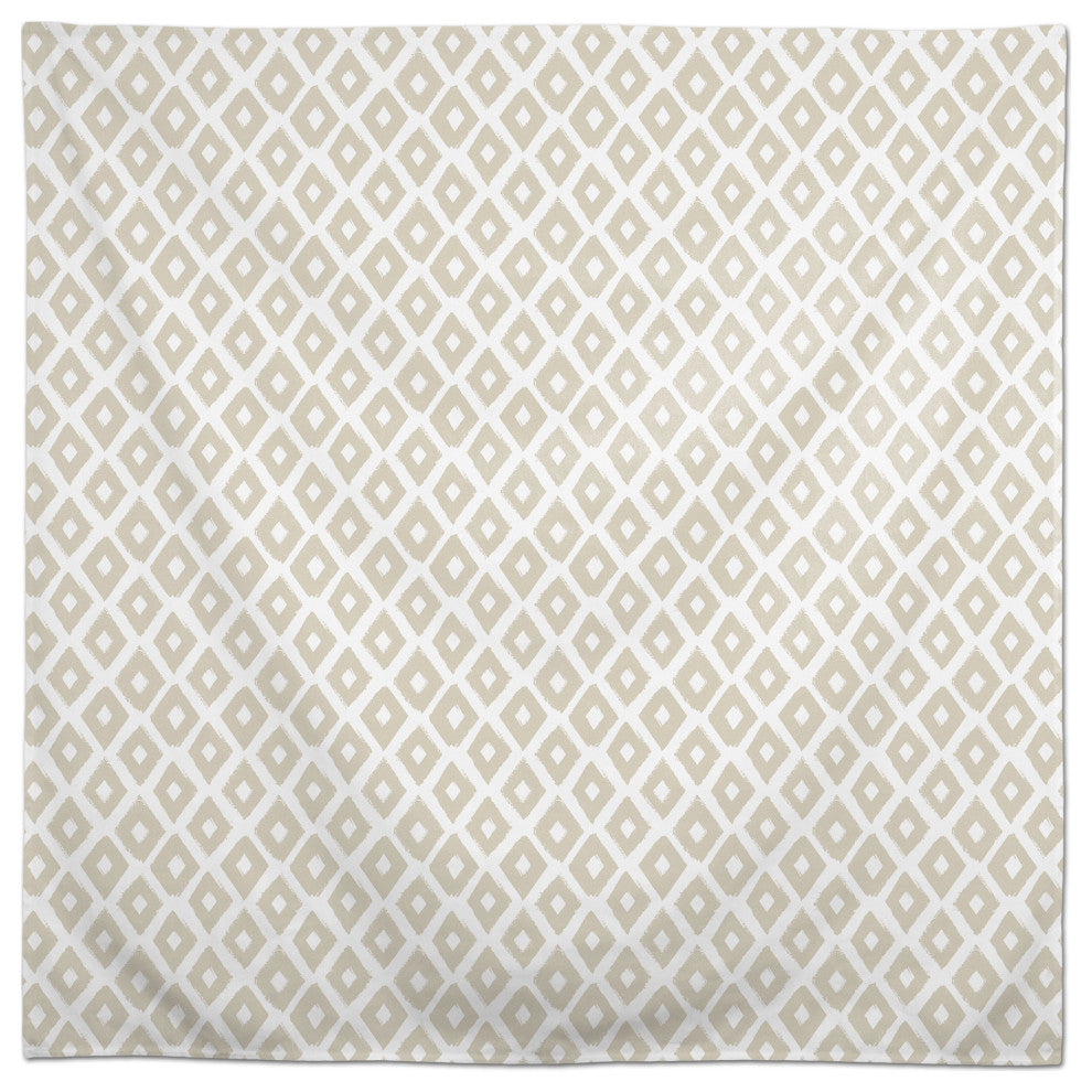 Gray Brush Diamond 58x58 Tablecloth