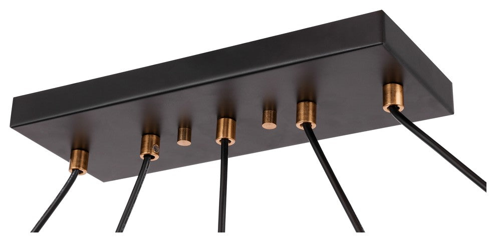 Woodbridge Lighting Lanning Linear Pendant, Antique Brass/Bronze