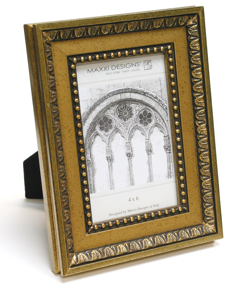 Ravenna Frame, Gold And Ornate Pattern, 4"x6"