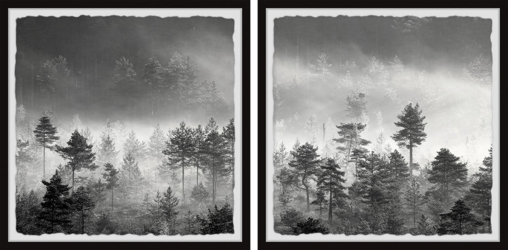 The Forest Spoke Diptych, 2-Piece Set, 24x24 Panels