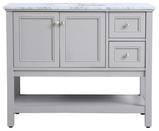 Matilda 42" Single Bathroom Vanity Set, Gray