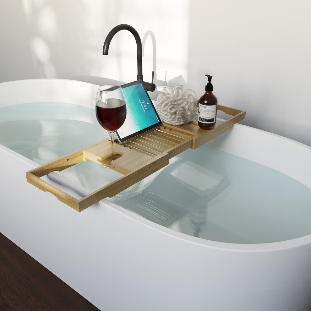 Acacia Bathtub Tray Natural Wood Tray With Extended Sides