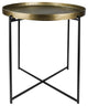 Gold Metal Tray Top Table