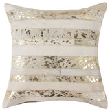 Torino Madrid Pillow, Natural/Gold, 18"x18"