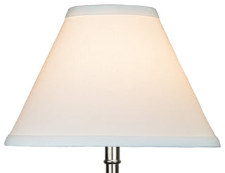 Fenchel Shades 4"x10"x7" Spider Attachment Empire Lamp Shade, Linen White