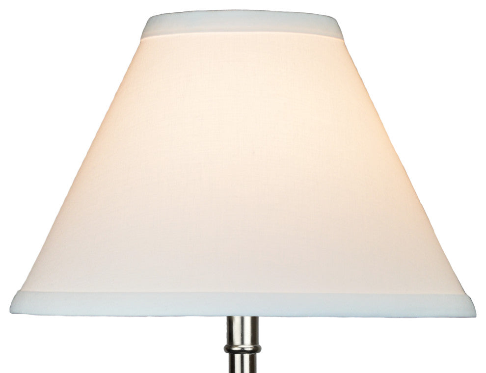 Fenchel Shades 4"x10"x7" Spider Attachment Empire Lamp Shade, Linen White