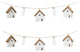 House and Tube Vase String Garland, Set of 2