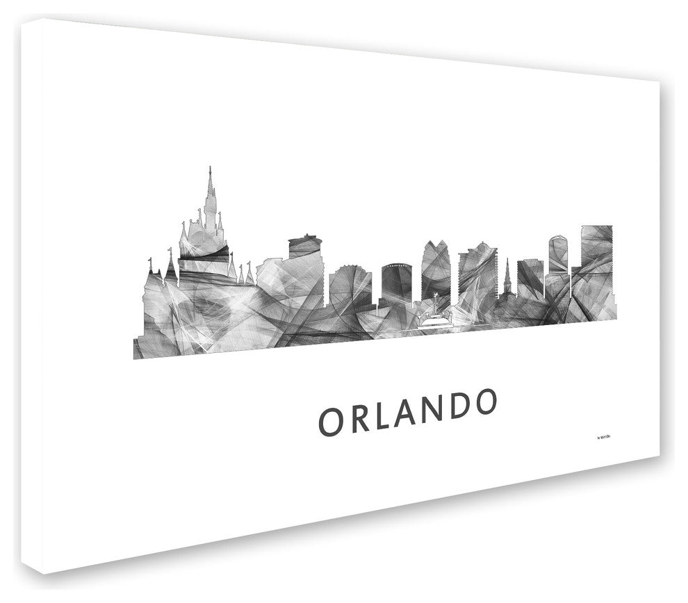 Marlene Watson 'Orlando Florida Skyline' Canvas Art, 24x16
