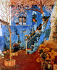 Santiago Rusinol Prats Patio Azul, 20"x25" Gallery Wrapped Canvas Print