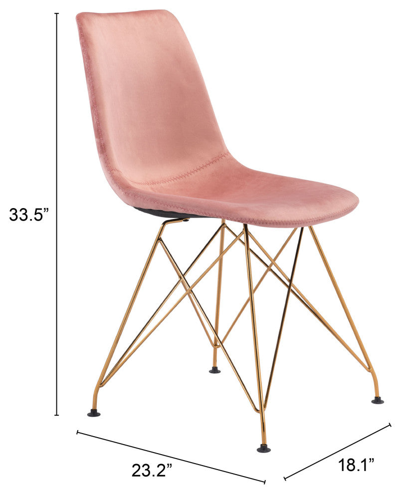 Parker Dining Chair, Set of 4 Pink