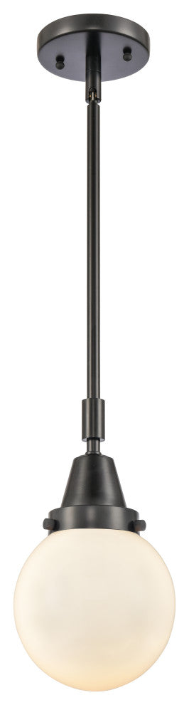INNOVATIONS LIGHTING 447-1S-BK-G201-6-LED Beacon Mini Pendant